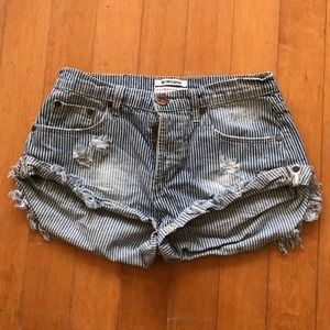 One teaspoon conductor striped jeans